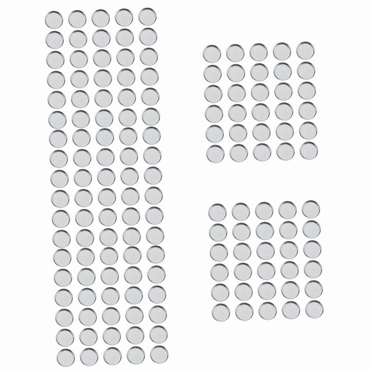 Beaupretty 150pcs Empty Round Metal Makeup Pans Cosmetic Storage for Eyeshadow Blusher Lightweight Portable for Makeup Artists