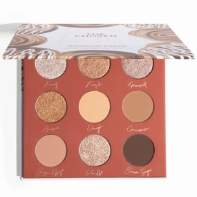 Beauty Bakerie Cosmetics Highly Pigmented Eye Shadow Makeup Palette, Sparkly/Glitter/Shimmer/Metallic/Matte Eyeshadow Look, Vegan, Cruelty-Free, Paraben-Free, 9 Shades, The Chosen Bun