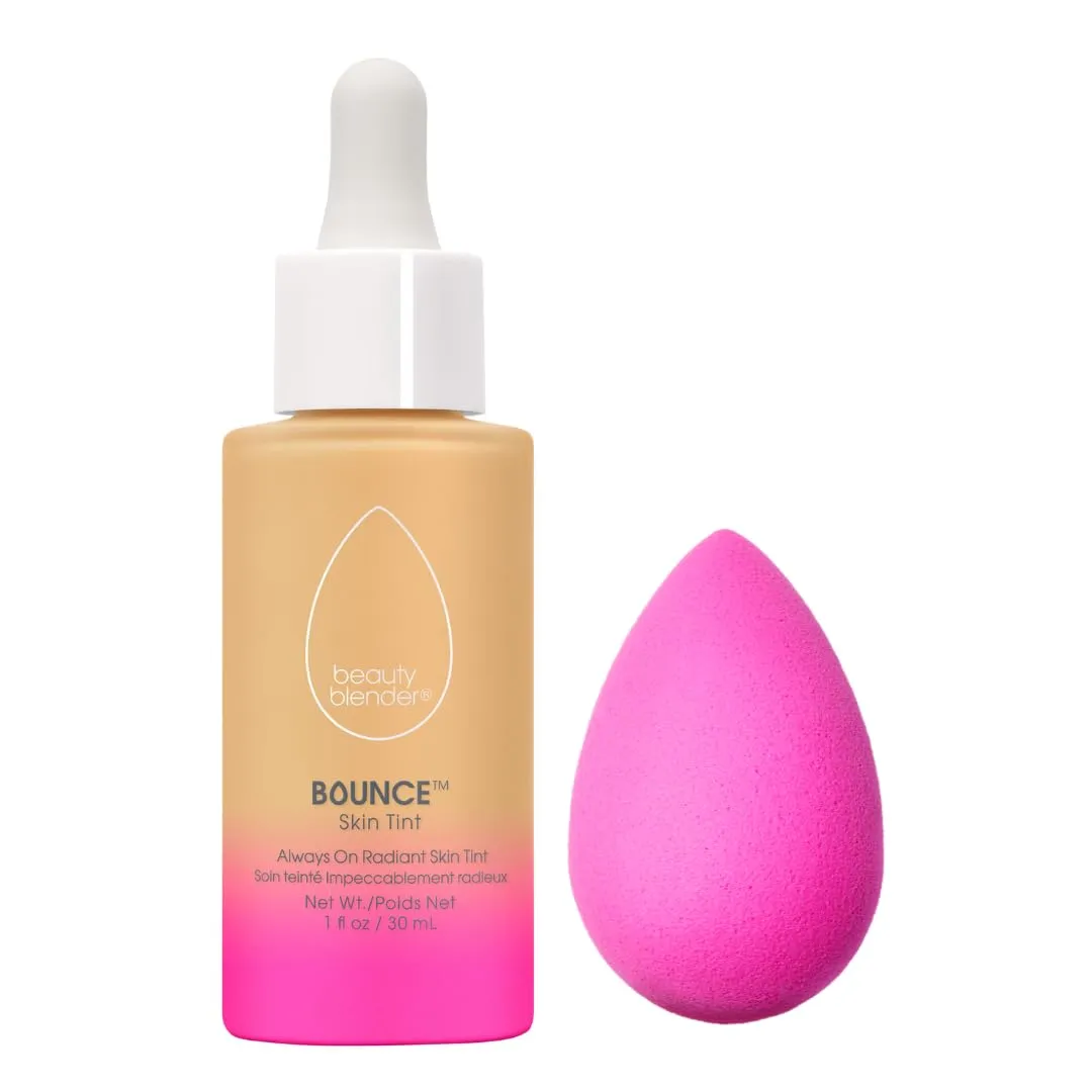 Beautyblender 12-Hour Always on Radiant Skin Tint (Medium 1) & Original Pink Beauty Blender Makeup Sponge Bundle