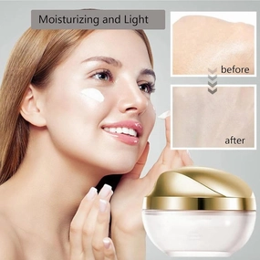 Bebuyby Moisturizing Brightening Concealer Smooth Tone-Up Cream, 50g Crema De Maquillaje, Corrector Iluminador Hidratante Crema Tónica, Moisturizing Makeup Tone Up (1PCS)