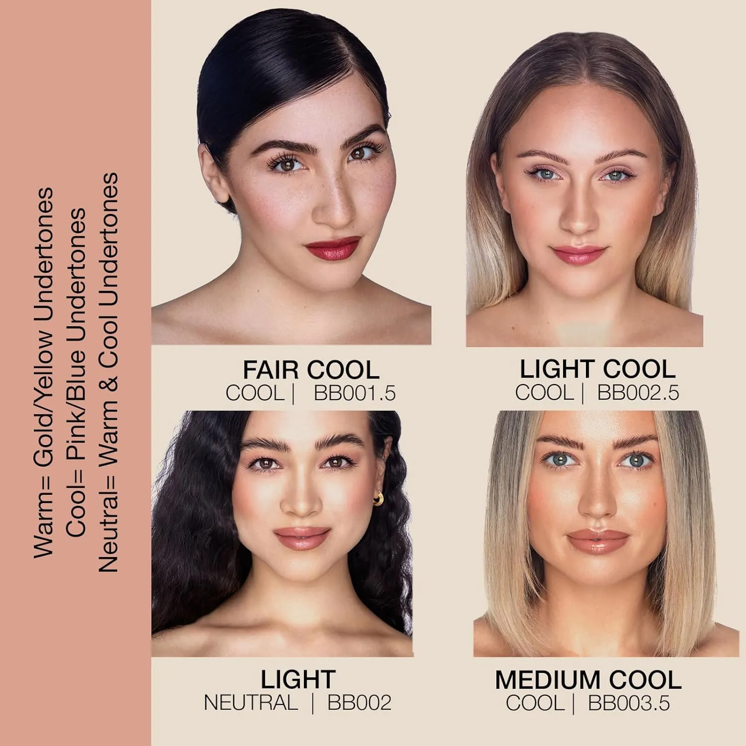 bellapierre BB Cream with SPF 20 - Tinted Sunscreen, Concealer, Matte Foundation, & Moisturizing Face Cream | Lightweight Formula   Pump Top Applicator | Non-Toxic & Paraben Free | 1.7 Oz - Fair Cool