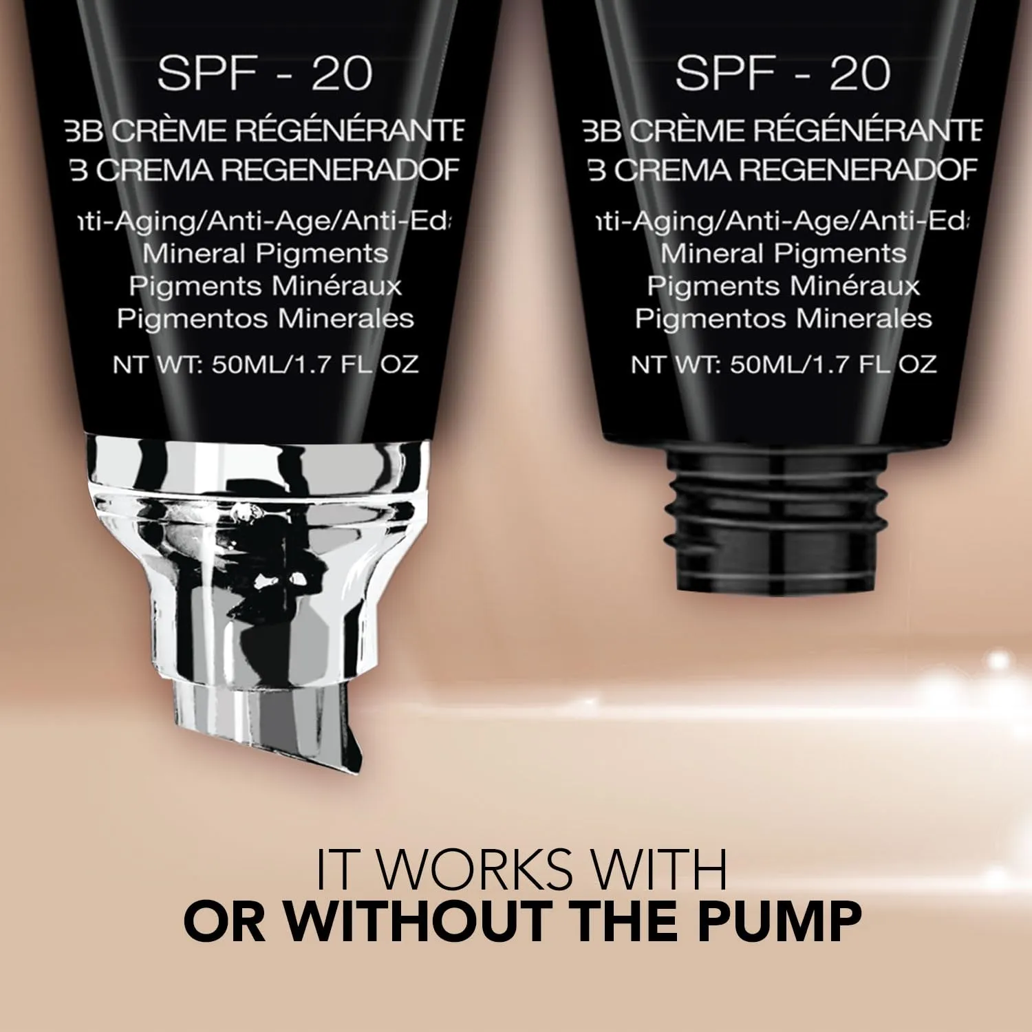 bellapierre BB Cream with SPF 20 - Tinted Sunscreen, Concealer, Matte Foundation, & Moisturizing Face Cream | Lightweight Formula   Pump Top Applicator | Non-Toxic & Paraben Free | 1.7 Oz - Fair Cool