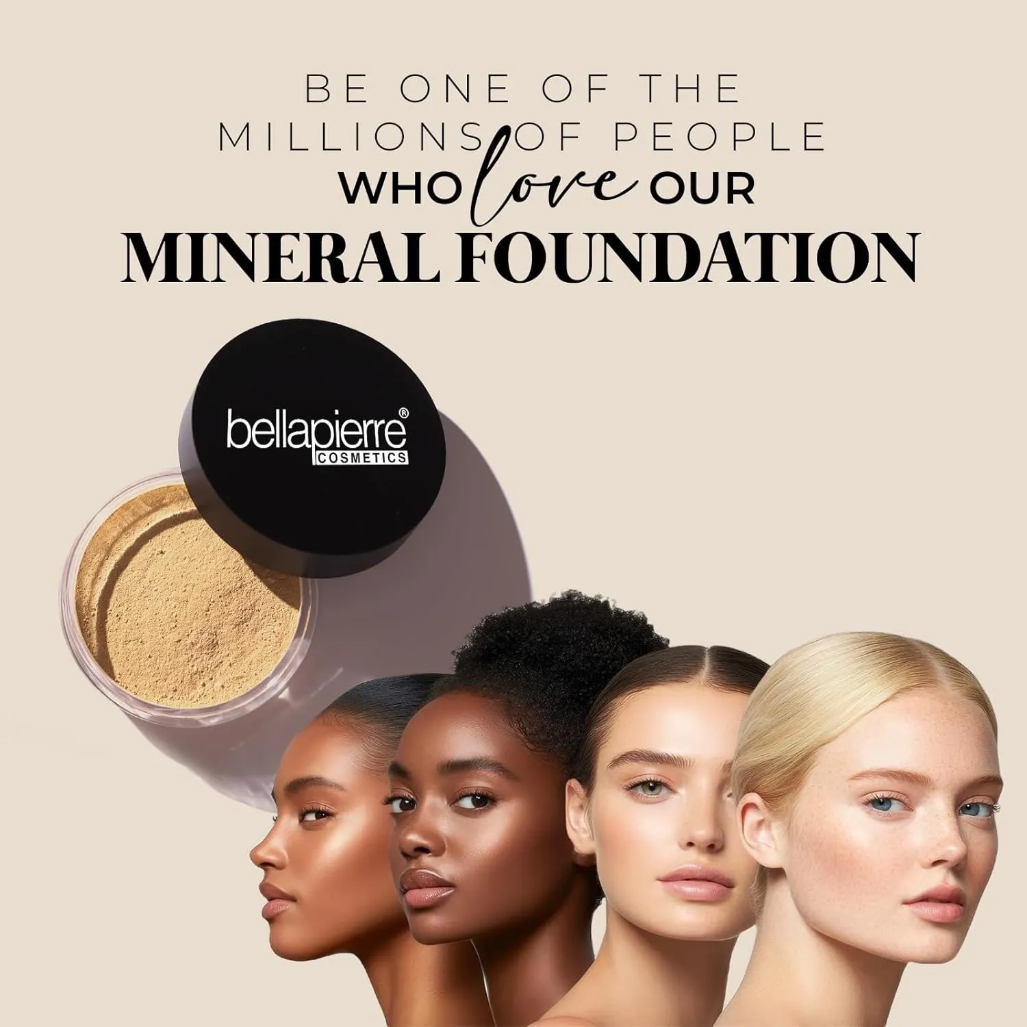 bellapierre Mineral Foundation SPF 15 - Loose Powder Foundation | Vegan & Cruelty Free Natural Makeup | Full Coverage Matte Finish | Hypoallergenic | Oil & Talc Free - 0.32 Oz - Maple