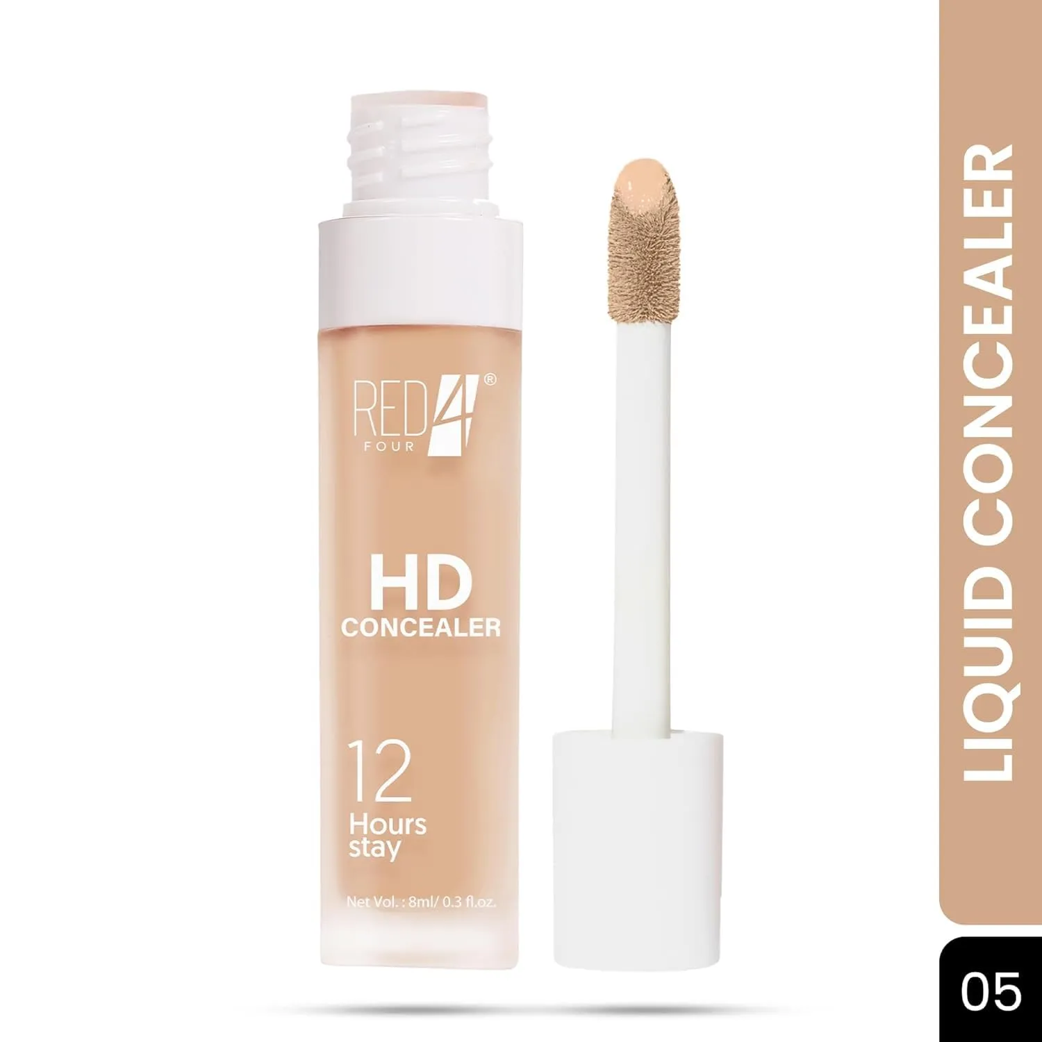 BEMT HD Liquid Concealer With HD Finish | 12 Hours Stay | Full Coverage | Oil Free   Matte & Weightless Formula | Concealer for Women | Waterproof | (05, 8 ML)