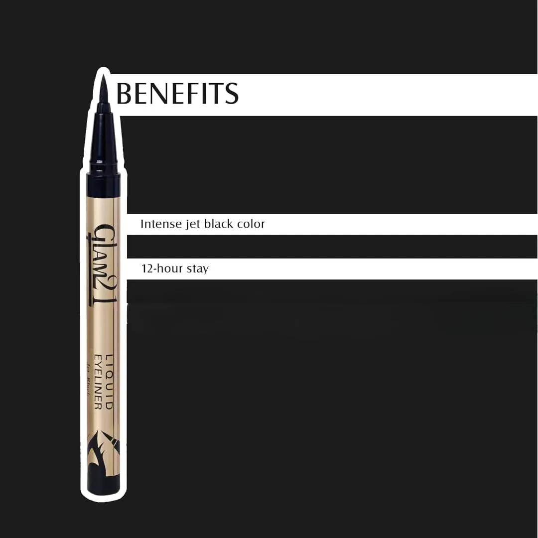 BEMT Liquid Eyeliner| Water Proof, Smudge Proof & Long Lasting| 2gm -Jet Black- Pack of 1