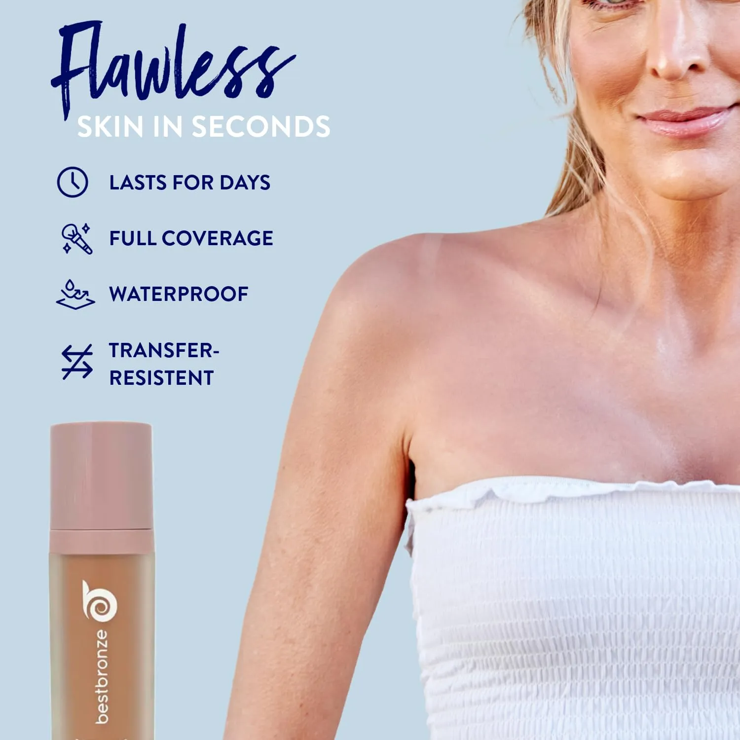 Best Bronze Bombshell Body Makeup - Tattoo Cover Up Makeup & Body Foundation Waterproof - Tattoo Concealer Waterproof for Scars, Varicose Veins Cover Up & Leg Foundation (NW22 Warm Beige)