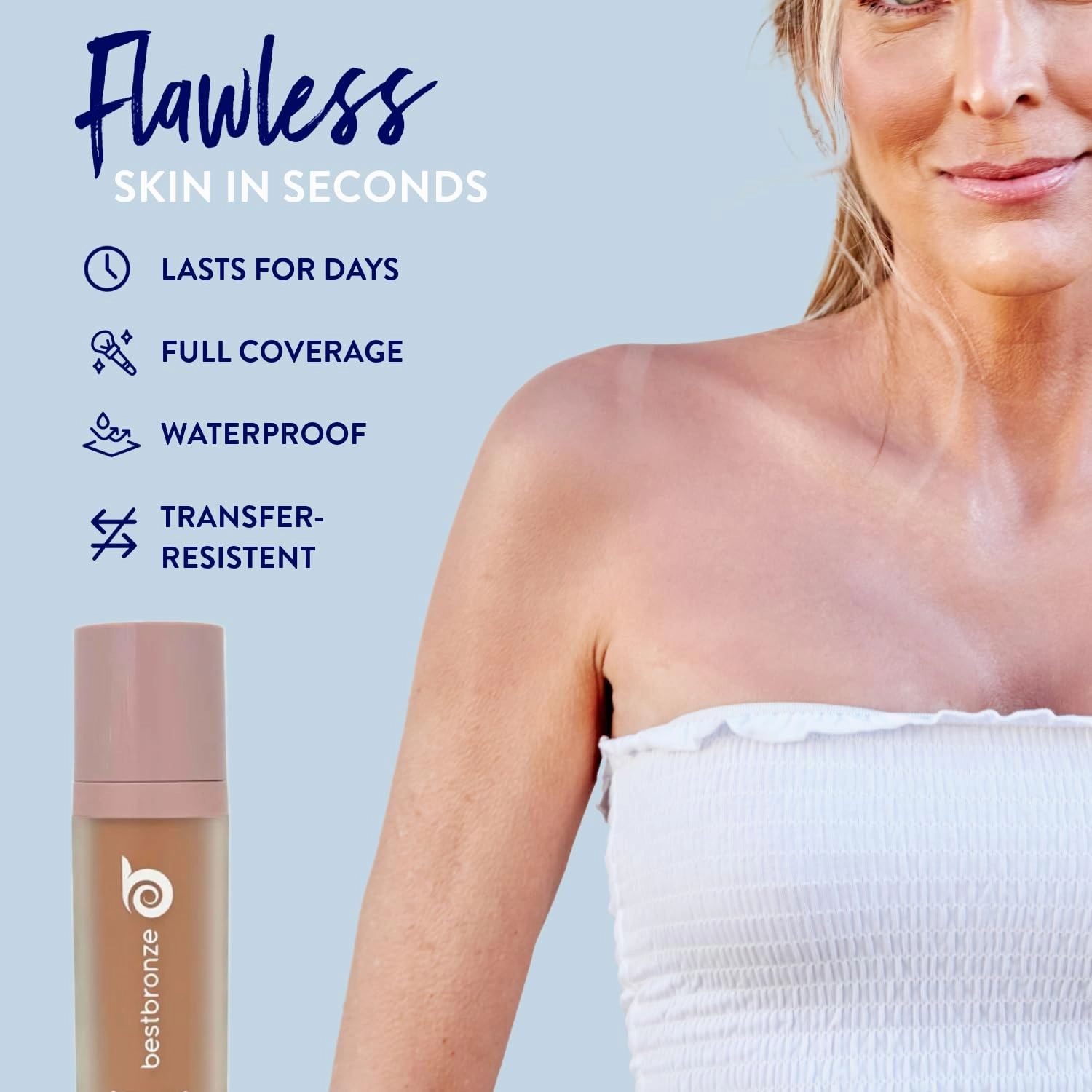 Best Bronze Bombshell Body Makeup - Tattoo Cover Up Makeup & Body Foundation Waterproof - Tattoo Concealer Waterproof for Scars, Varicose Veins Cover Up & Leg Foundation (NC35 Neutral Beige)