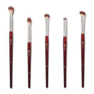 BK BEAUTY - Essentials Brush Set (5PC) - Professional Makeup Brushes for Blending, Smudging, & Defining | Premium Eyeshadow Set for Flawless Eye Looks