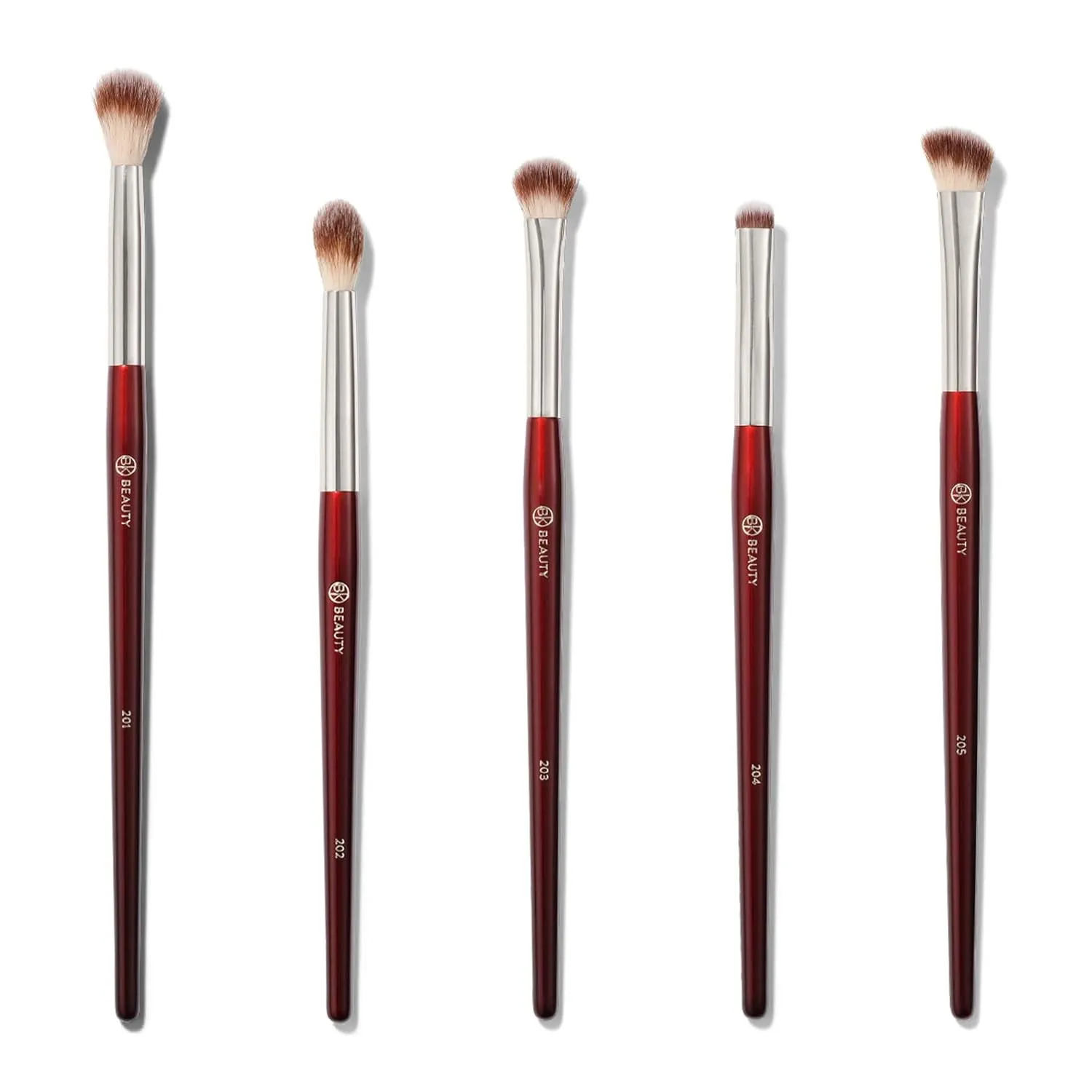 BK BEAUTY - Essentials Brush Set (5PC) - Professional Makeup Brushes for Blending, Smudging, & Defining | Premium Eyeshadow Set for Flawless Eye Looks