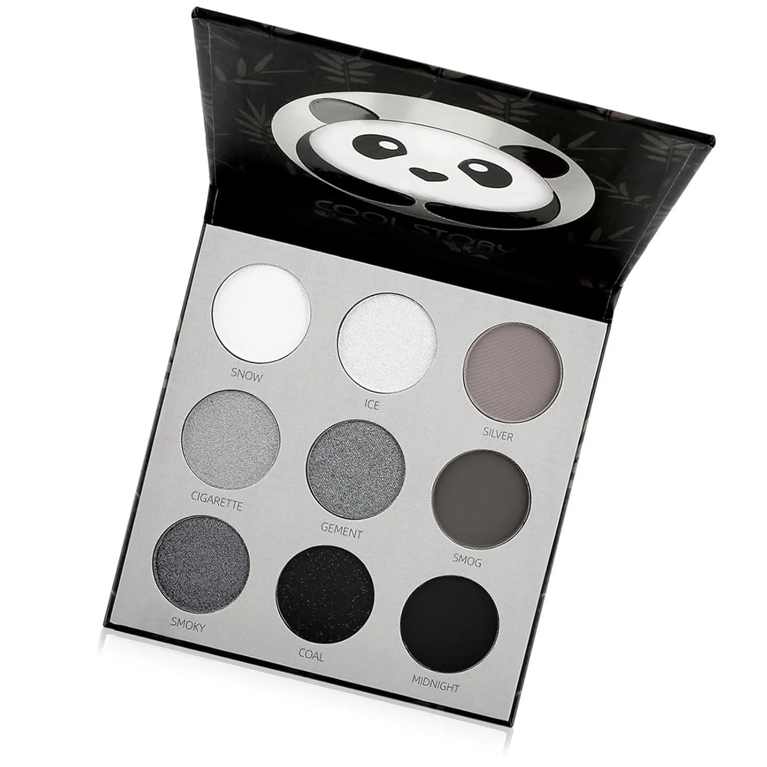 Black Gray Smoky Eyeshadow Palette Matte Black White Gray Silver Smoky Eye Shadows 9 Colors Black Eyeshadow Eye Makeup