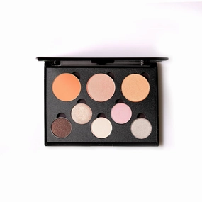 Blissful Bronze Face & Eye Palette – 9 Multi-Use Shades | Bronzer, Blush & Eyeshadow in Rich Neutral Tones | Long-Wear Velvet Powder Formula | Magnetic Compact