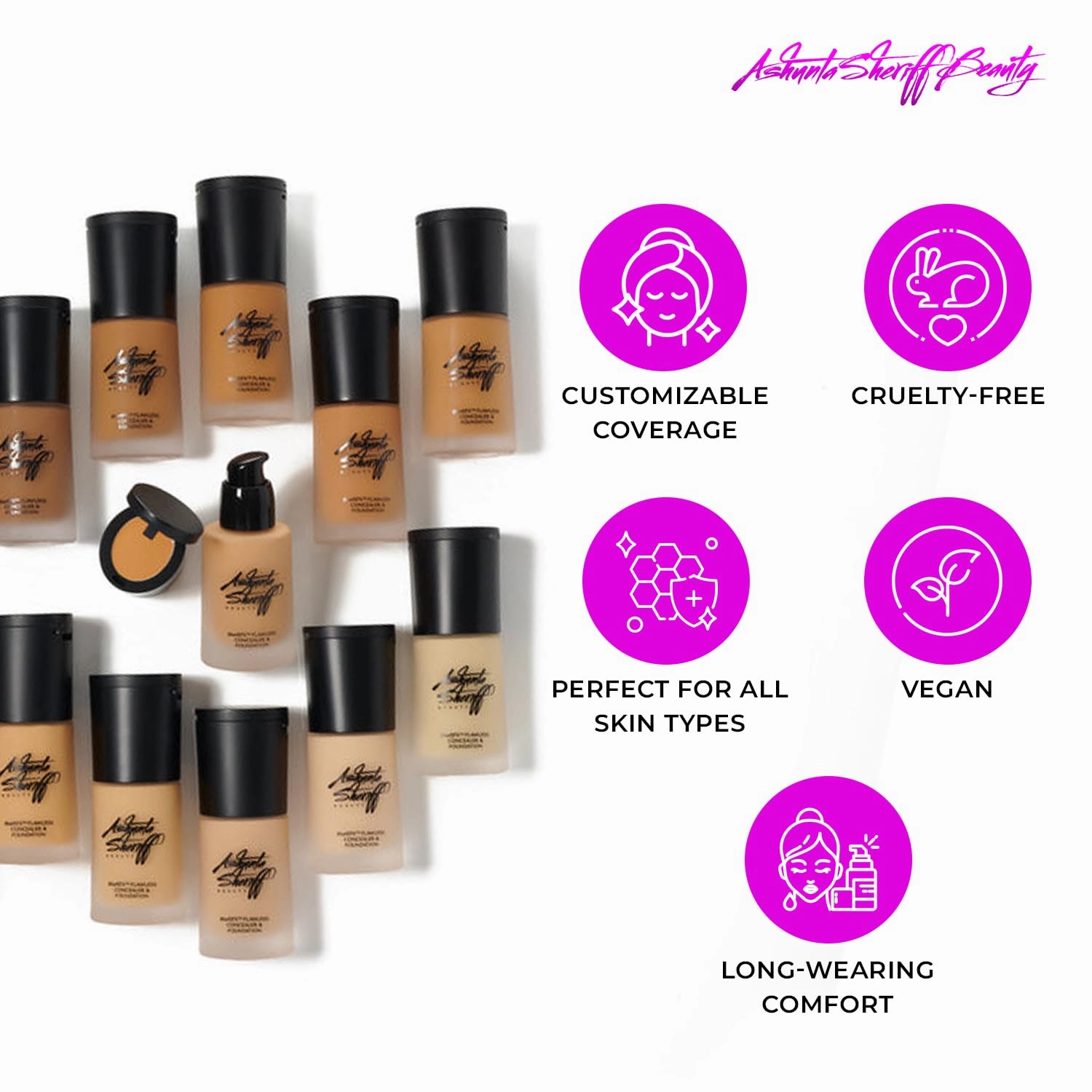 BlurEFX™ Flawless Concealer & Foundation Duo, Skin-Perfecting Radiance Meets Skincare, Paraben-Free, Cruelty Free, and Vegan-Friendly (Caramel Express, One Size)