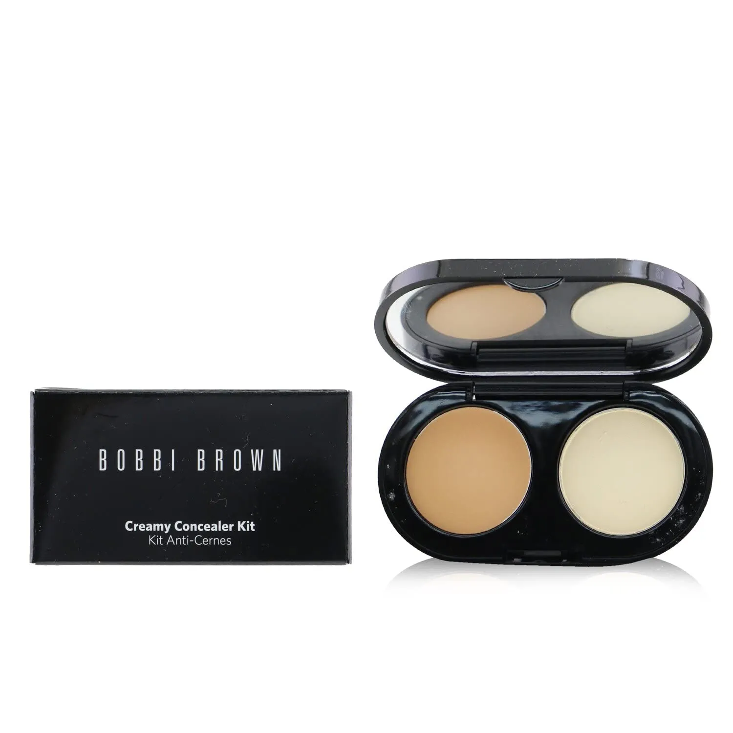 Bobbi Brown New Creamy Concealer Kit - Warm Natural Creamy Concealer   Pale Yellow Sheer Finish Pressed Powder - 3.1g/1.1oz