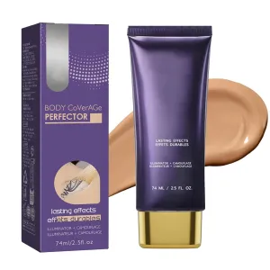 Body Coverage Perfector Natural Glow Leg And Body Makeup Concealer with Waterproof Lasting Effect, 74 ml / 2.5 fl oz, Purple