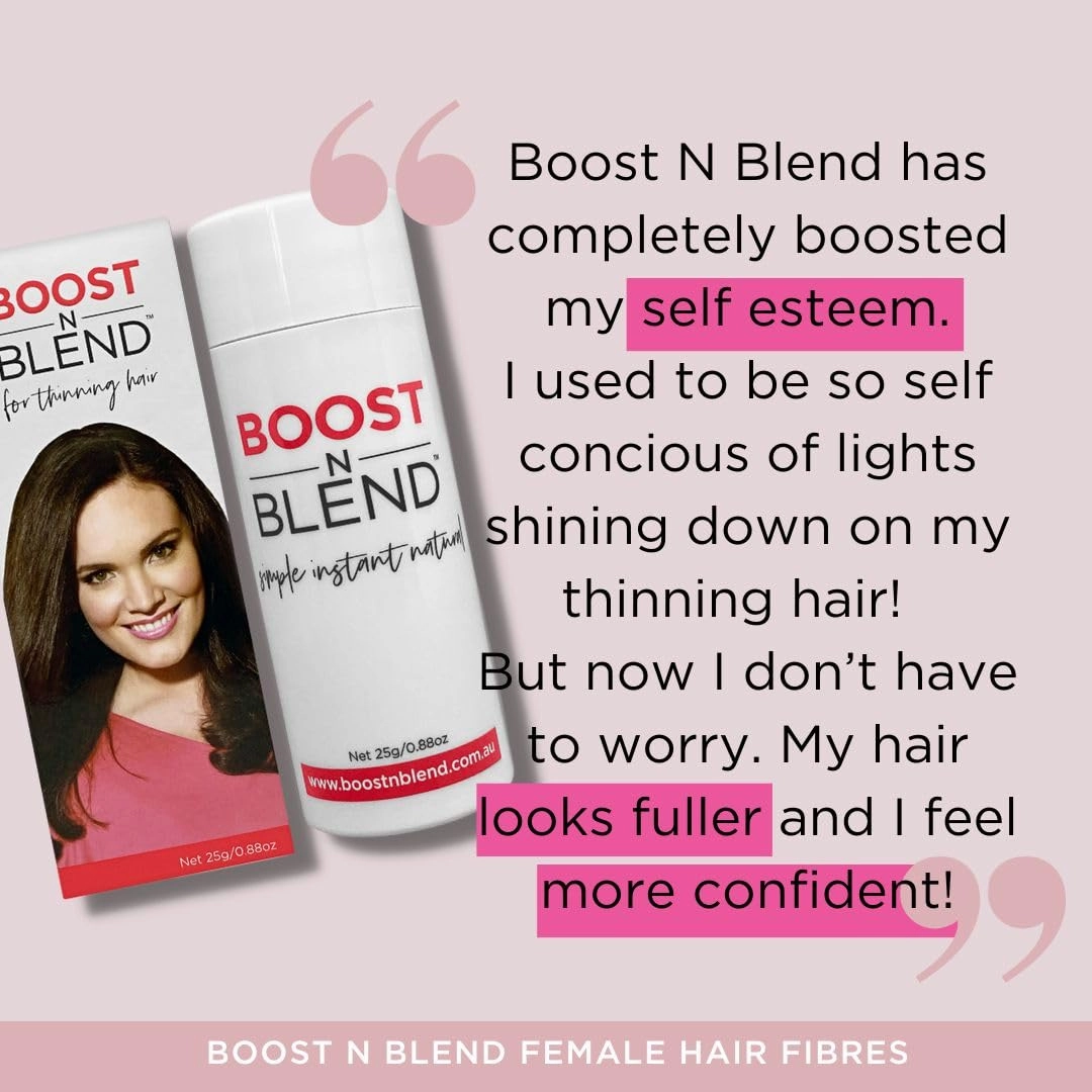 Boost N Blend Hair Volumizer with Scalp Concealer and Cotton Fibers for Thinning Hair in Women (25g/0.88oz)