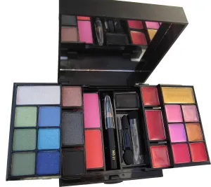 Botanical Beauty All in One 23 Colors Palette. 10 Color of the Lipgloss, Cheek Blush 2 Color, 10 Color Eyeshadows, 1 Color Brow, 1 Black Brow Pencil.