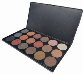 Botanical Beauty 18 Neutral Warm Color Eyeshadow Palette PROFESSIONAL MAKEUP Versatile Uses for Cheeks, Lips, Eyes. Nature, Shimmery, Warm Colors