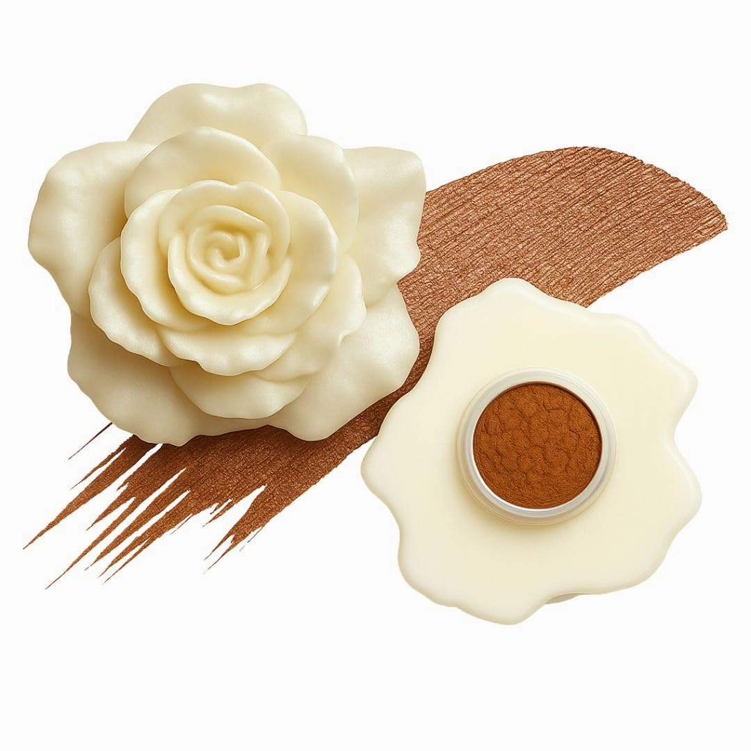 Brown Water-Activated Eyeliner & Eyeshadow Duo – Clean Beauty for Daily Neutral Looks, Mature Skin, and Sensitive Eyes – Vegan, No Primer Needed | Earthy Hazel