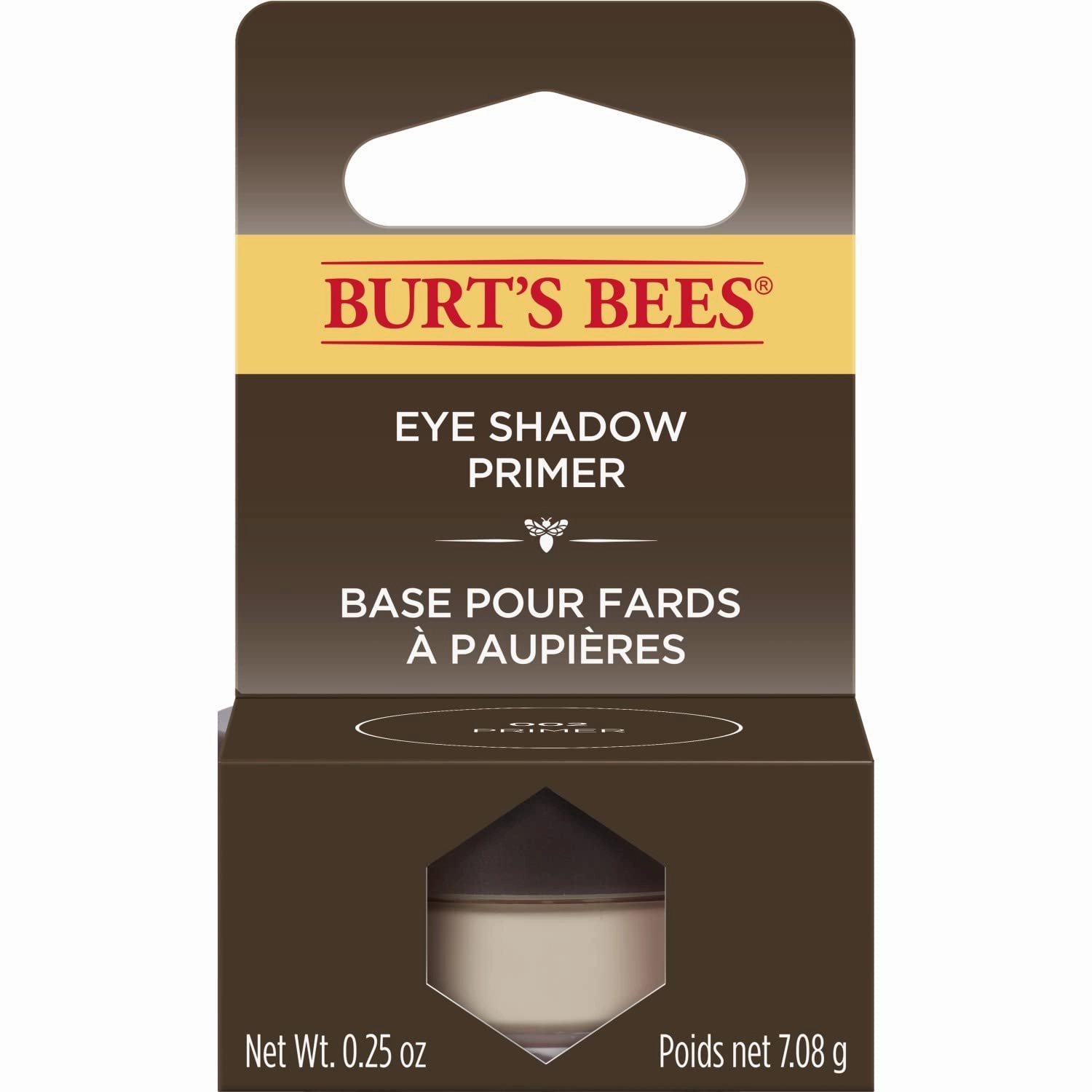Burt's Bees Eye Shadow Primer, Neutral Ultra Sheer/Translucent Beige Color, Extends Wear For Powder Eye Shadow, For All Skin Tones - 0.25 Ounce