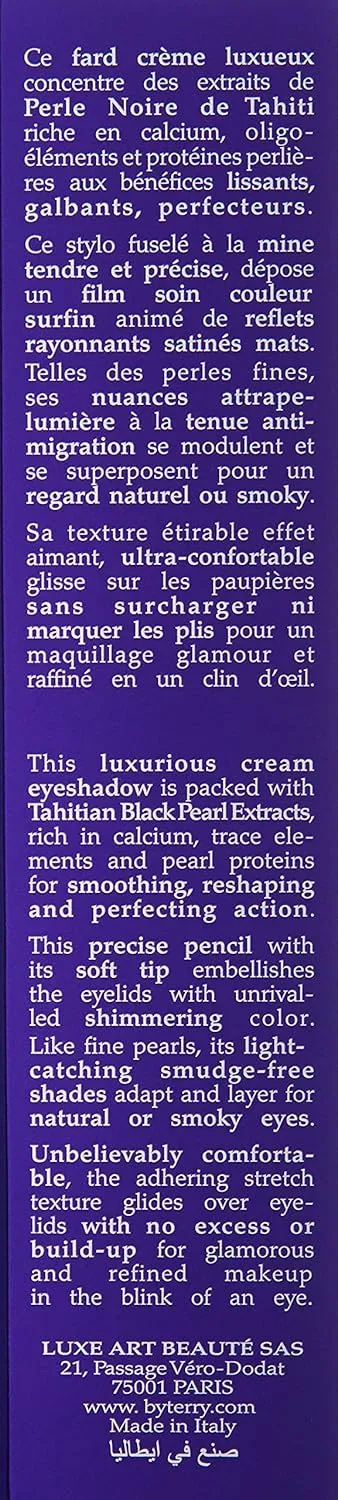 By Terry Ombre Blackstar Cream Eyeshadow, Water Resistant & Smudge Proof Pen, Long-Lasting Formula, Ombre Mercure