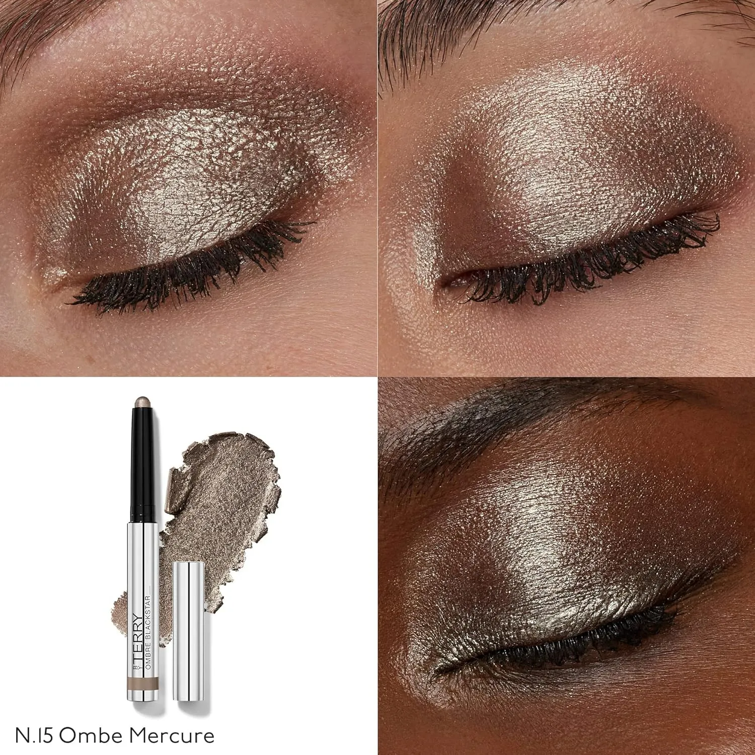 By Terry Ombre Blackstar Cream Eyeshadow, Water Resistant & Smudge Proof Pen, Long-Lasting Formula, Ombre Mercure