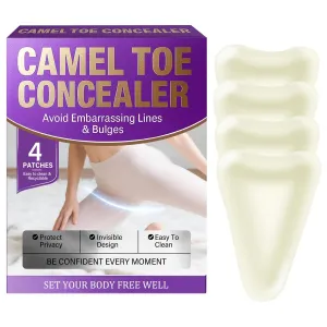 Camel Toe Concealer, Reusable Anti Camel Toe Silicone Insert,Traceless & Invisible Camel Toe Underwear for Women