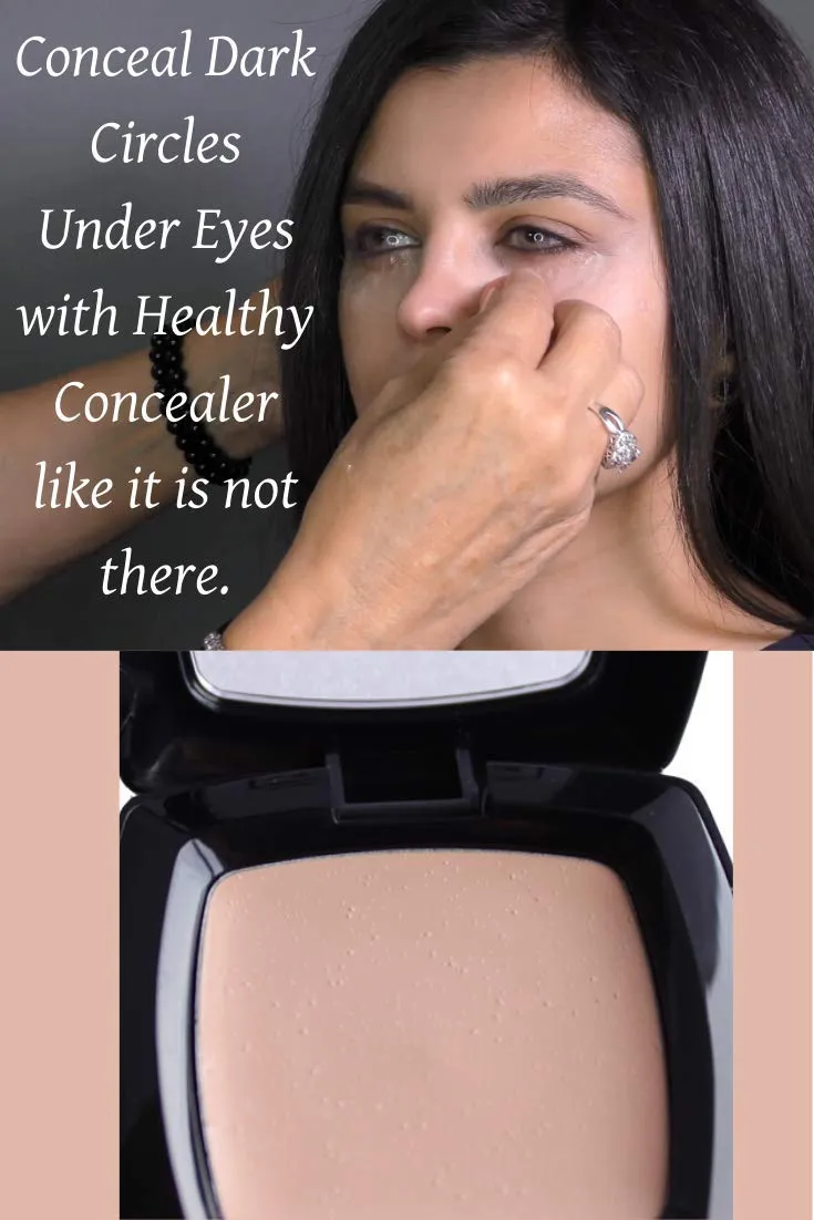 Camoufleur Mineral Makeup Cream Under Eye Concealer Deep, No Paraben made in USA, Not Tested on Animals