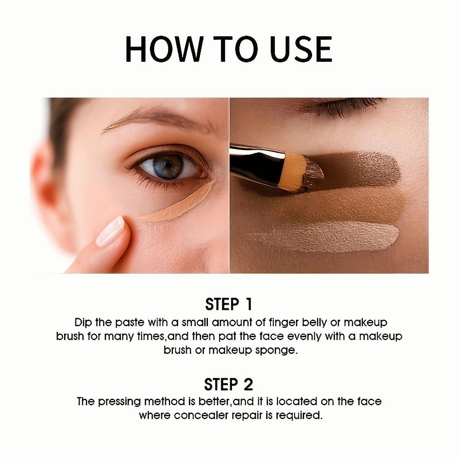 Carla Secret Concealer Palette Makeup, Cream Blush Palette, Long-Wearing Full Coverage Makeup for Flawless Skin (#4)
