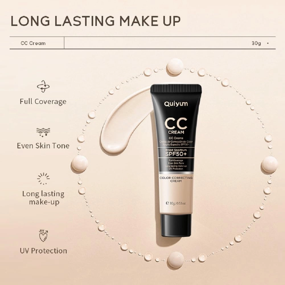 CC cream 30ml concealer beautifying skin moisturizing moisturizing concealer before makeup lasting makeup (210 Medium skin tone, 30g)