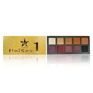 Ccolor Cosmetics - Unisex 1-10 Color Eyeshadow Palette, Highly Pigmented Eye Shadow Makeup, Matte, Metallic & Shimmer, Neutral Purple Red Tone Eye Shadows