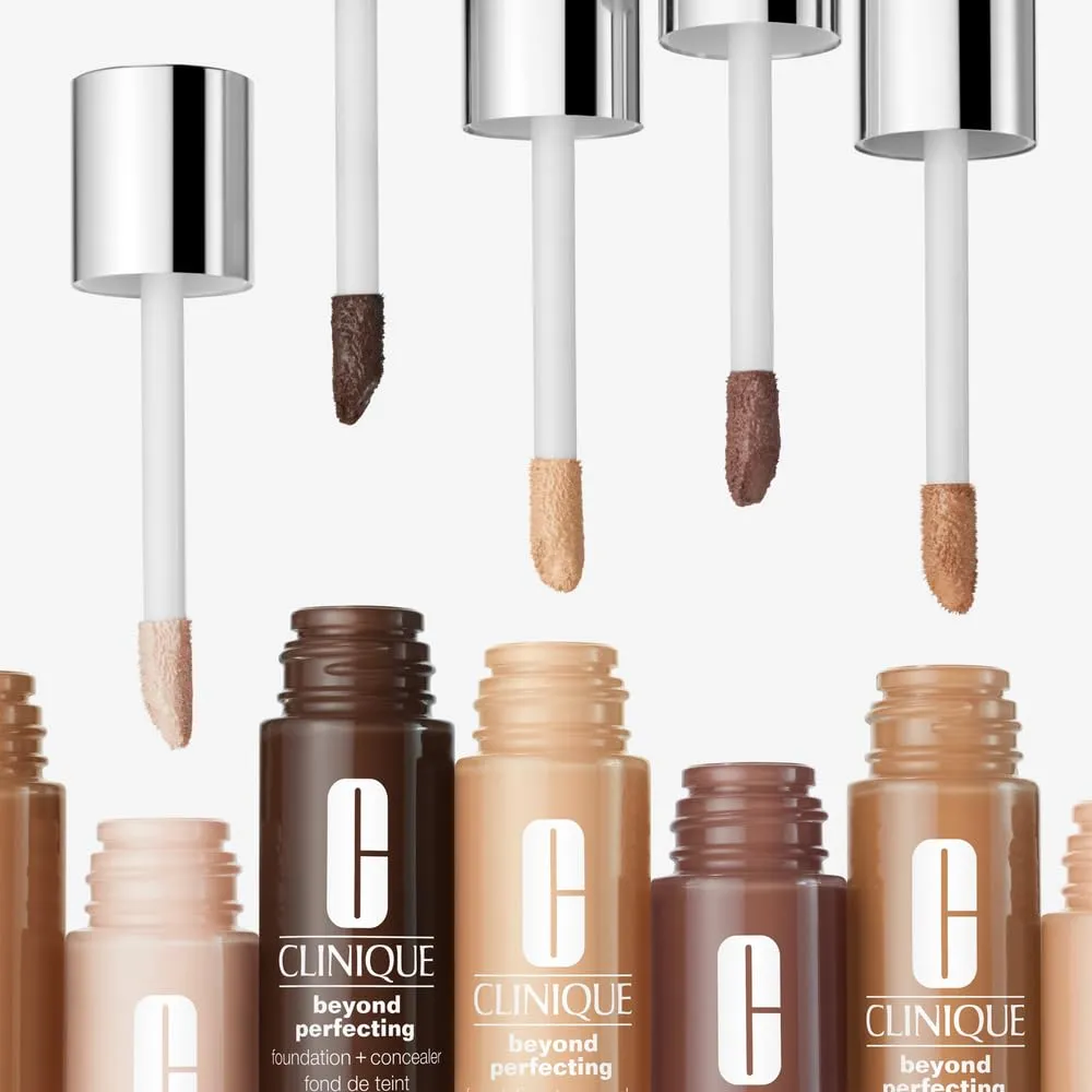Clinique Beyond Perfecting Liquid Lightweight Full Coverage Foundation   Concealer For Dry Combination to Oily Skin Types