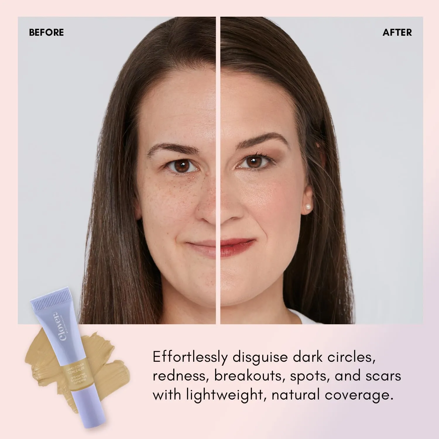 Clover Camo Cover Face & Under Eye Concealer Cruelty-Free & Vegan Natural Makeup