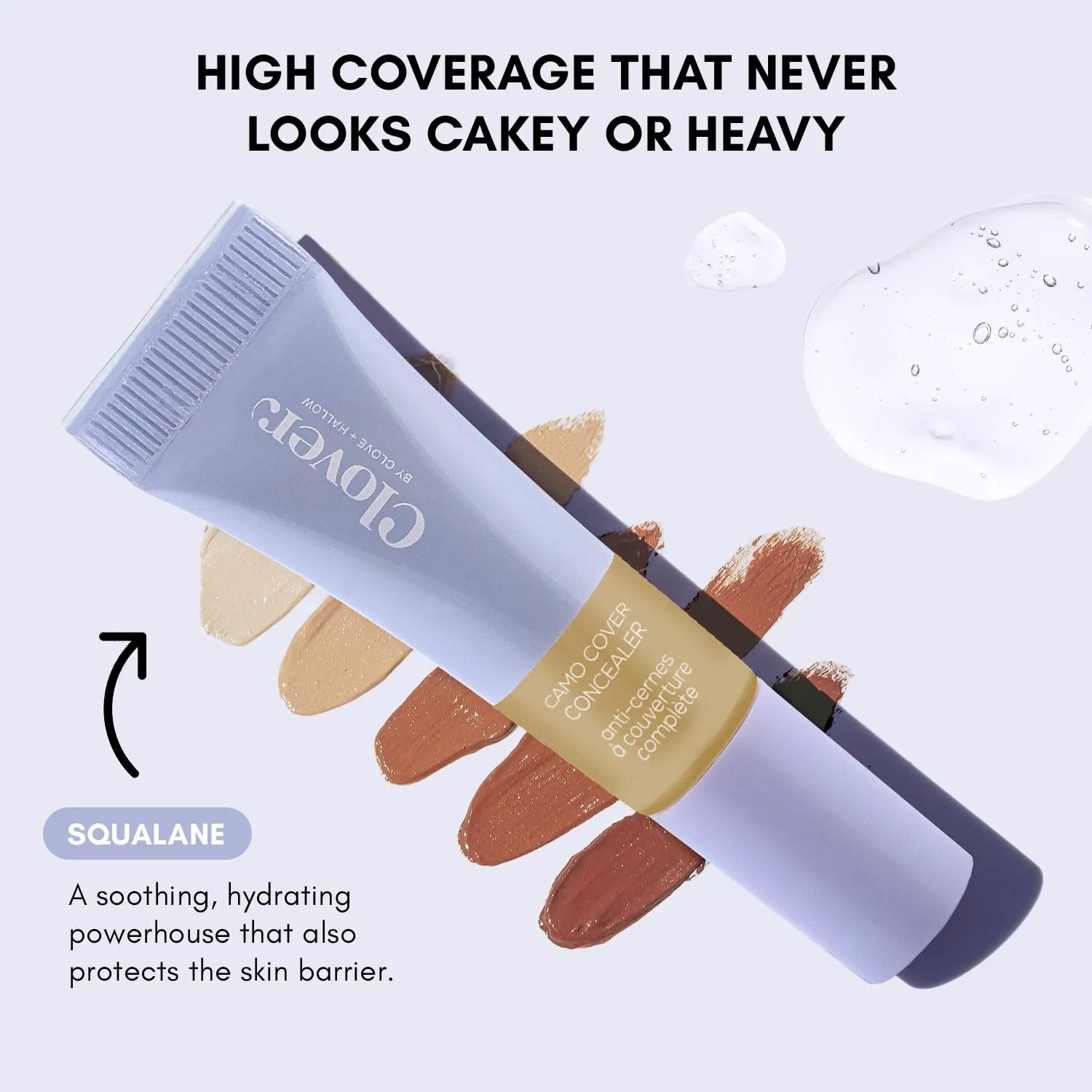 Clover Camo Cover Face & Under Eye Concealer Cruelty-Free & Vegan Natural Makeup