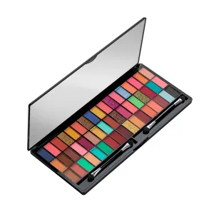 Colors..Queen Ultra Pigmented 51 Colors Eyeshadow Palette with Brush | Long Wearing & Easily Blendable Eye Makeup Palette | Eyeshadow Palette with Matte, Shimmery & Metallic Finish (Multicolor - 01)