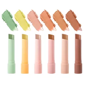 Concealer Stick Full Coverage - 6 Color Facial Concealer | Color Correcting Conncealer Palette | 6-Shade Face Hider | Lightweight, Long-Wear Corrector For Smooth | Natural Finish & Blemish Coverage