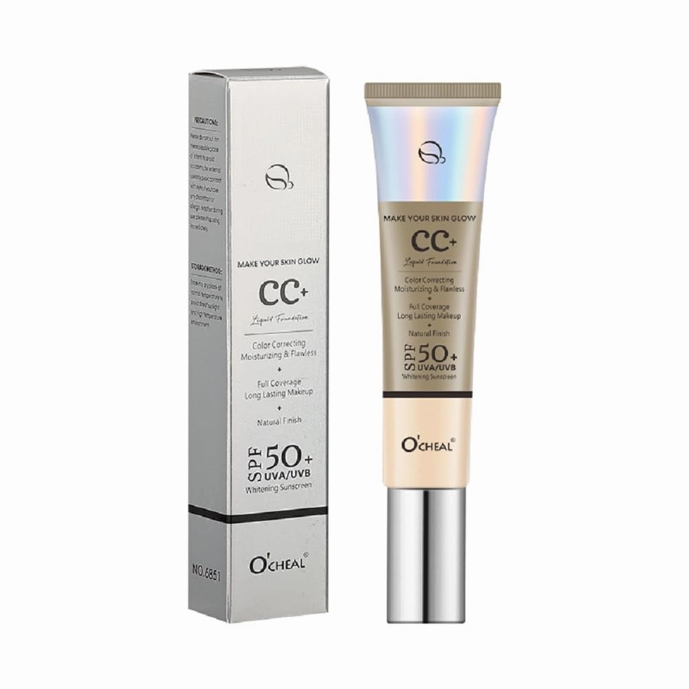 concealer foundation moisturizing Moisturizing repair and makeup foundation moisturizing isolation CC cream before removing makeup (ivory tint, 30g)