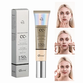 concealer foundation moisturizing Moisturizing repair and makeup foundation moisturizing isolation CC cream before removing makeup (ivory tint, 30g)