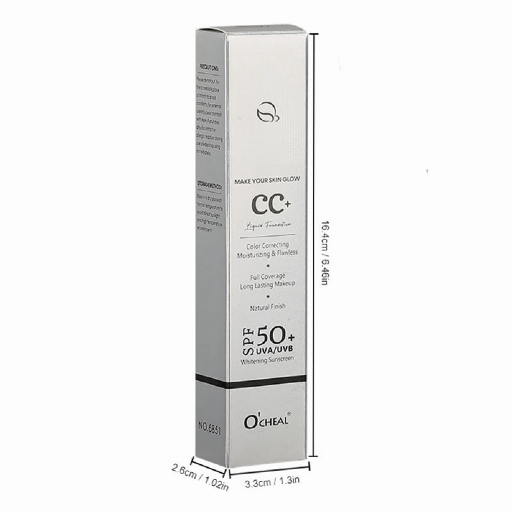 concealer foundation moisturizing Moisturizing repair and makeup foundation moisturizing isolation CC cream before removing makeup (ivory tint, 30g)