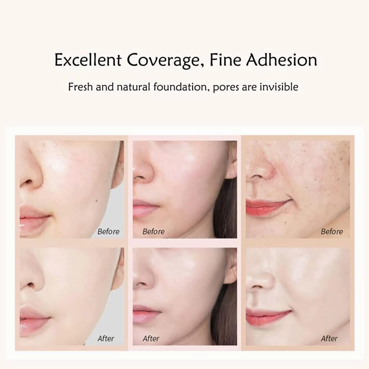 Concealer Foundation, Waterproof Concealer Lasting Liquid Foundation, Tender the Skin Gilding and Concealer Liquid Foundation, Concealer Foundation Tender the Skin (Natural Ivory)
