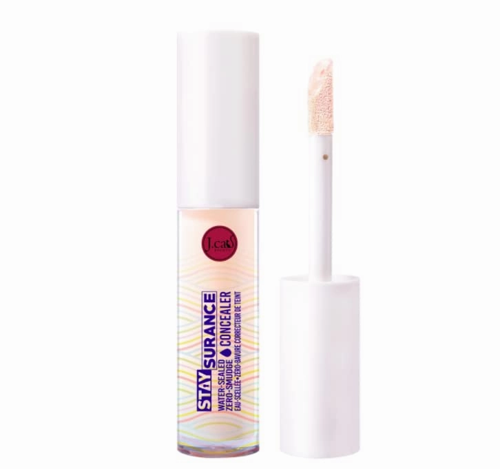 Concealer J. Cat Beauty Stay surance Water-Sealed Zero-Smudge Concealer Water Proof Delivers Buildable Coverage Without Any Creasing Or Caking 4.8ml / 0.16 fl. oz. (102 Shell)
