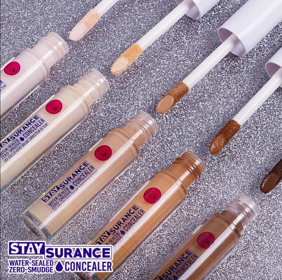 Concealer J. Cat Beauty Stay surance Water-Sealed Zero-Smudge Concealer Water Proof Delivers Buildable Coverage Without Any Creasing Or Caking 4.8ml / 0.16 fl. oz. (102 Shell)