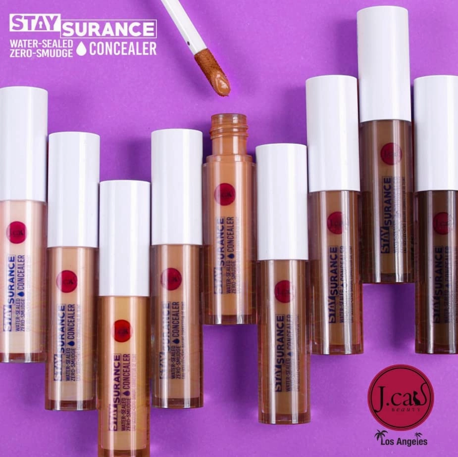 Concealer J. Cat Beauty Stay surance Water-Sealed Zero-Smudge Concealer Water Proof Delivers Buildable Coverage Without Any Creasing Or Caking 4.8ml / 0.16 fl. oz. (102 Shell)