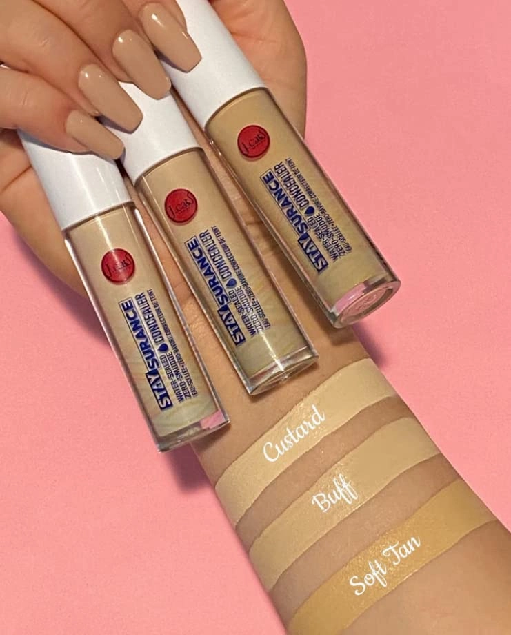 Concealer J. Cat Beauty Stay surance Water-Sealed Zero-Smudge Concealer Water Proof Delivers Buildable Coverage Without Any Creasing Or Caking 4.8ml / 0.16 fl. oz. (109 Soft Tan)