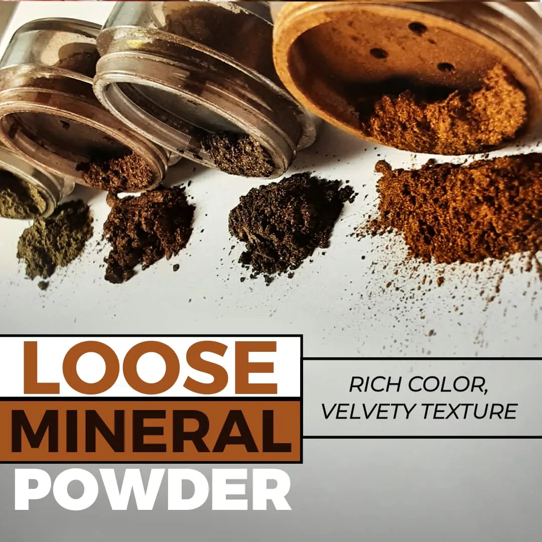 Concrete Minerals Metallic Eyeshadow, Silky- Smooth and Highly Pigmented, Longer-Lasting With No Creasing, 100% Vegan and Cruelty Free, Handmade in USA, 8 Grams Loose Mineral Powder (Jinxed)