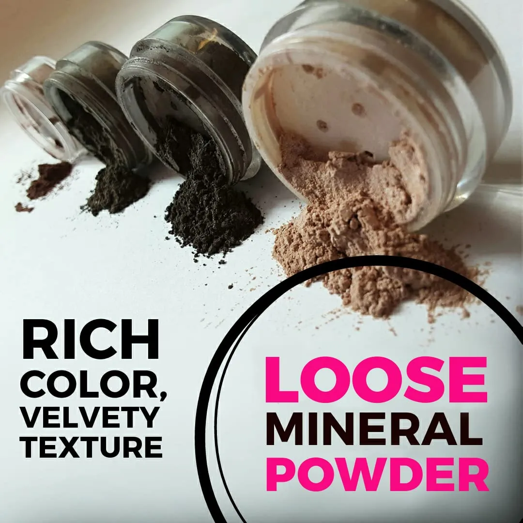 Concrete Minerals Variety Collection, Silky- Smooth and Highly Pigmented Cosmetics, 100% Vegan and Cruelty Free, Loose Mineral Eyeshadow Powder, Handmade in USA (Desert Kisses)