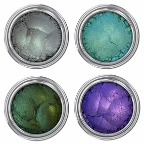 Concrete Minerals Eyeshadow, Silky- Smooth and Highly Pigmented, Longer-Lasting With No Creasing, 100% Vegan and Cruelty Free, Handmade in USA, 8 Grams Loose Mineral Powder (Peacock)