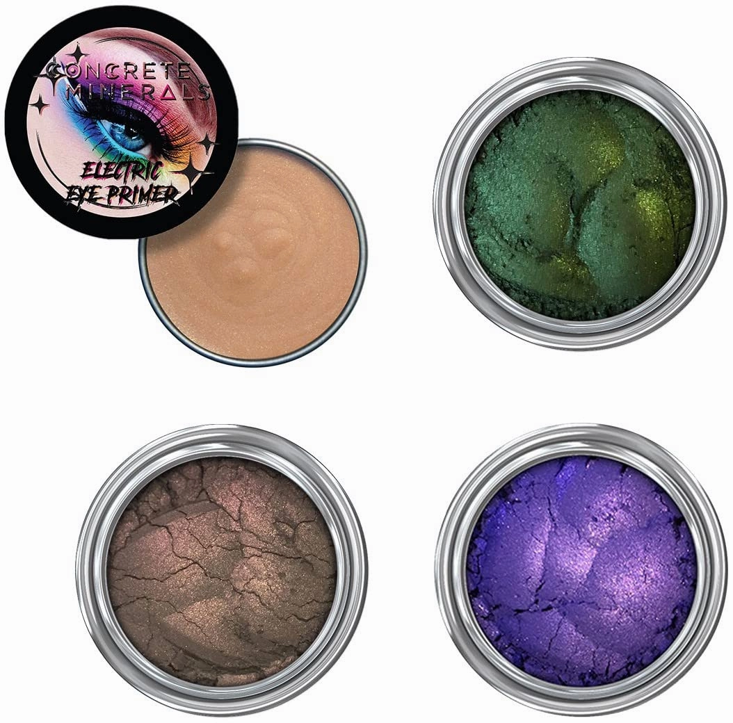 Concrete Minerals Variety Collection, Silky- Smooth and Highly Pigmented Cosmetics, 100% Vegan and Cruelty Free, Loose Mineral Eyeshadow Powder, Handmade in USA, (Sagittarius)