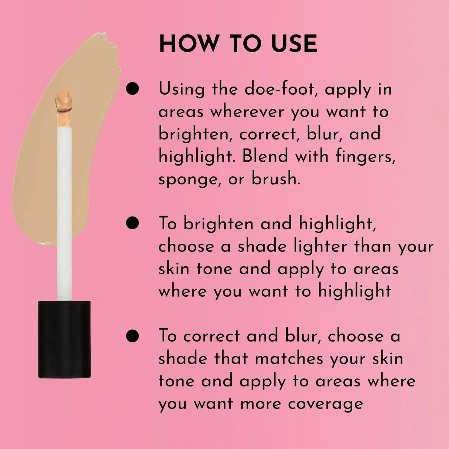 Conseal The Deal Lightweight Longwear Everyday Concealer - Marcona - with Antioxidants and Caffeine to Reduce Dark Circles and Puffiness. Long-Wearing and Self-Setting, Silicone-Free - 5 ml.