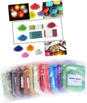 Cosmetic Pigment Powder Set 30 Colors Fine Glitter for Crafts Nail Glow Eye Shadow Travel Size Versatile