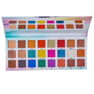 Cosmetics- Highly Pigmented Eyeshadow Palette. 24 Long Lasting Colors (Eye Shadow, Shimmer, Glitter) Versatile- Natural Matte or Smoky Elegant Makeup Look. Perfect Contour Kit (Pack of 1)